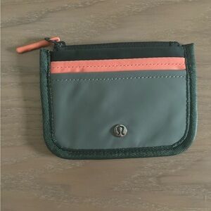 lululemon athletica Gray and Coral Key & Card Holder